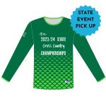 Event Pickup Green Long Sleeve 2023/24 LAVic State Cross Country Championship Shirt,